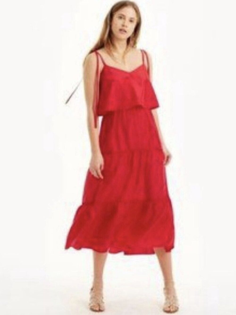 Club Monaco Women’s Quenby Red Silk Dress Size 0